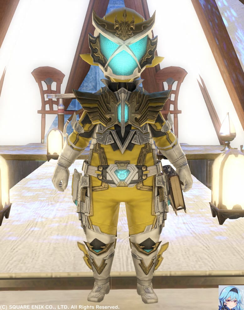 イエロー(カナリーイエロー)メットかぶって正面から撮りました