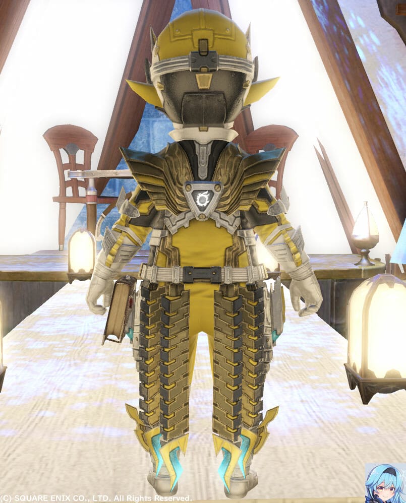 イエロー(カナリーイエロー)メットかぶって後ろから撮りました