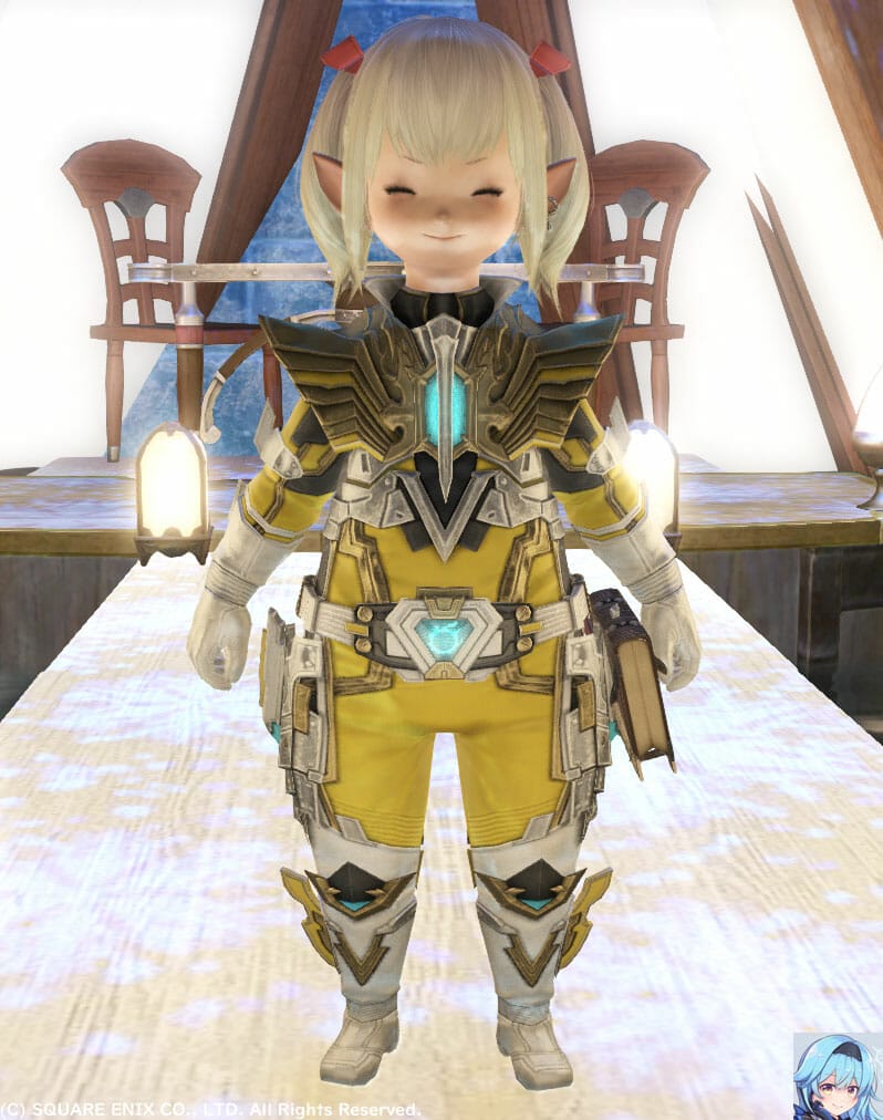 イエロー(カナリーイエロー)メット脱いで正面からララです