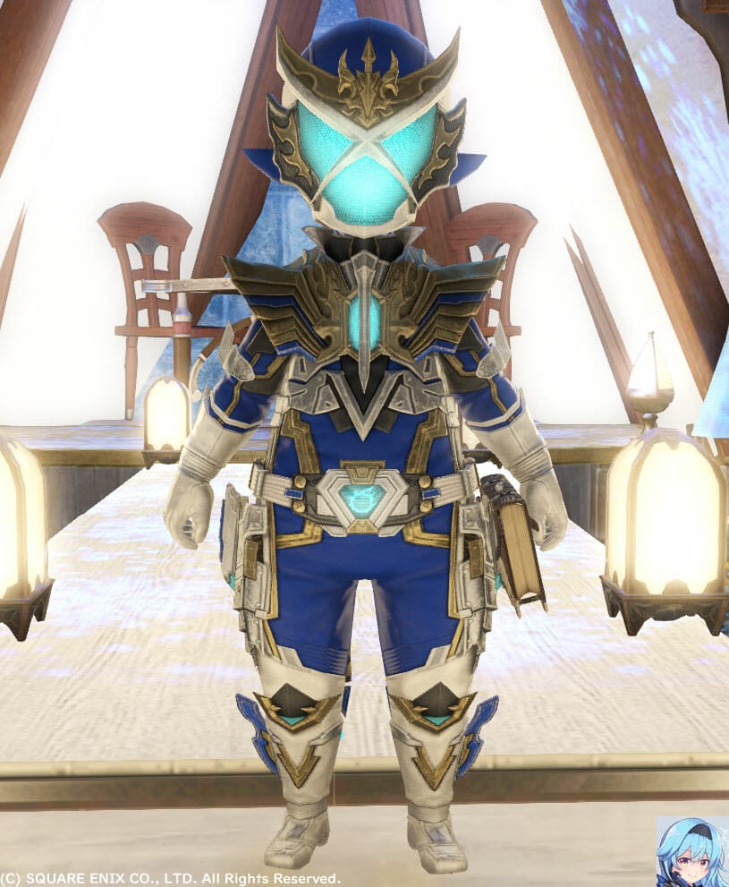 ブルー(ドラグーンブルー)メットかぶって正面から撮りました