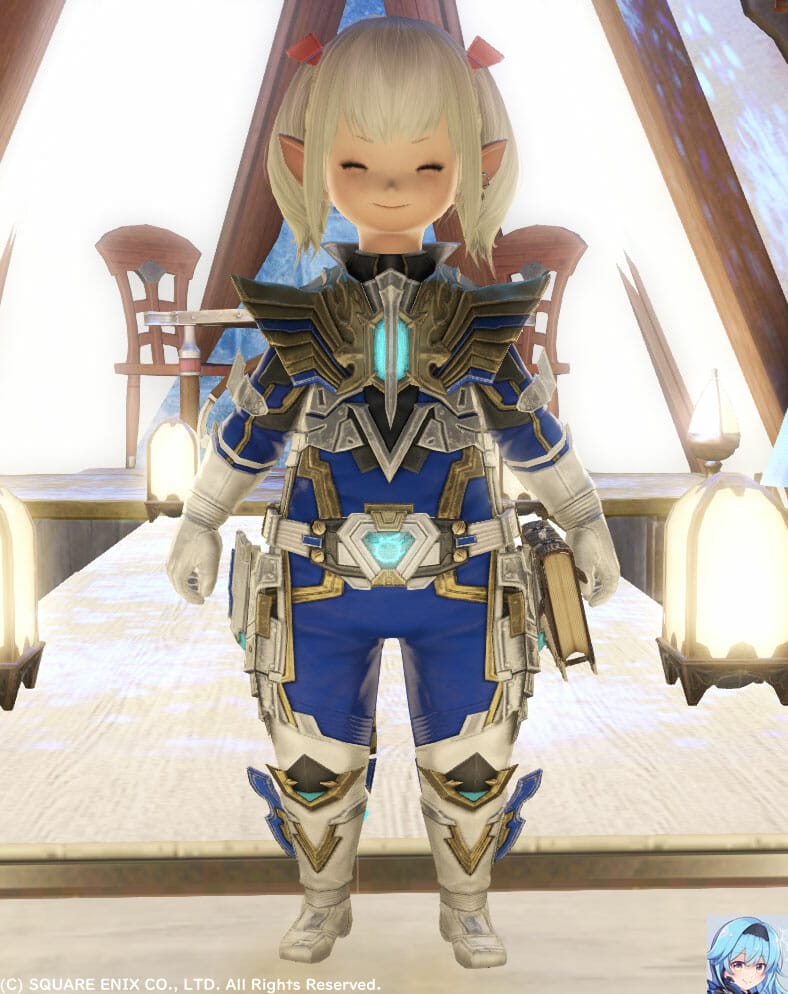 ブルー(ドラグーンブルー)メット脱いで正面からララです