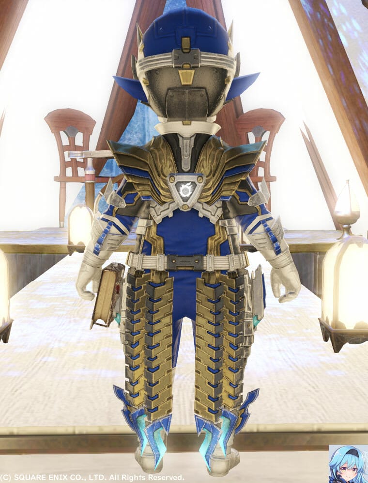 ブルー(ドラグーンブルー)メットかぶって後ろから撮りました