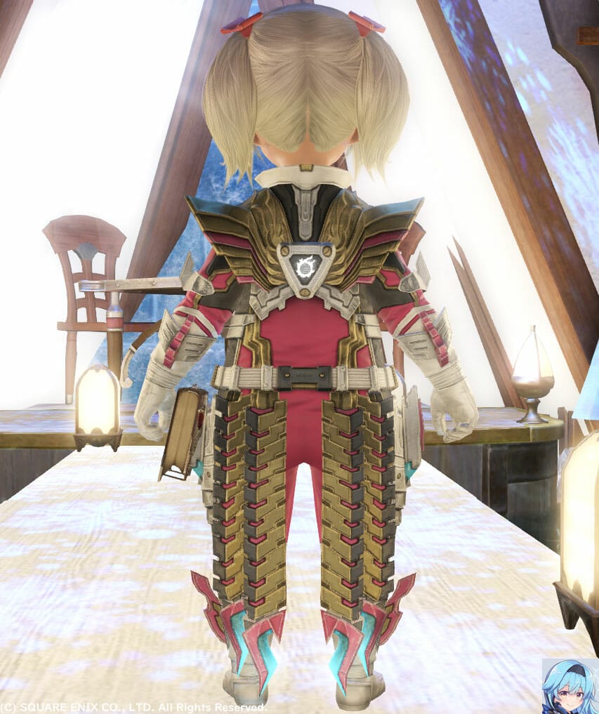 ピンク(チェリーピンク)メット脱いで後ろからララです