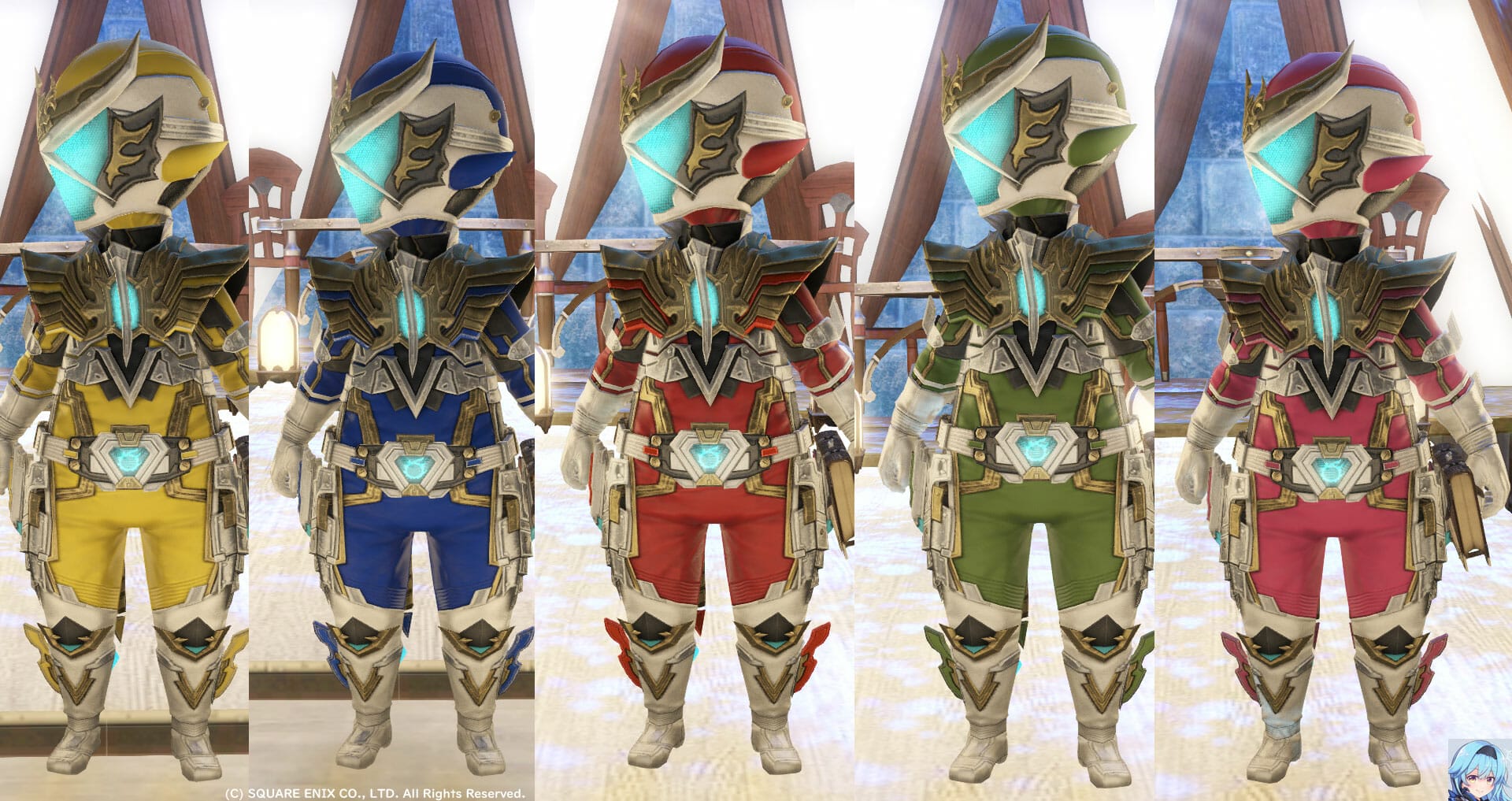 フェニックスヒーローで5人並んでみた(メットあり)